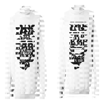 Vintage Father's Day Joke Dads With Beards Are Better Sweatshirt - Thegiftio