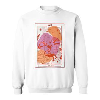 Vintage Lesbian Sapphic Tarot Card Cool Queer Ally Pride Sweatshirt - Monsterry UK