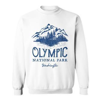 Vintage Olympic National Park Washington Sweatshirt - Monsterry