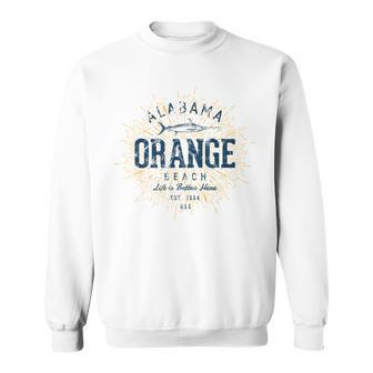 Vintage Orange Beach Sweatshirt - Monsterry CA