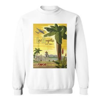 Vintage Poster Los Angeles Retro Sweatshirt - Monsterry
