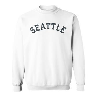 Vintage Seattle T Old Retro Seattle Sports Sweatshirt - Monsterry DE