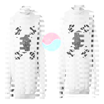Vintage South Korea Flag South Korean Sweatshirt - Thegiftio UK