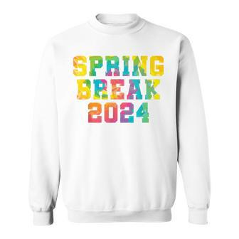 Vintage Spring Break 2024 Beach Week Group Vacation Sweatshirt | Mazezy UK