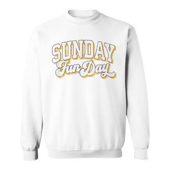 Vintage Sunday Funday Minnesota Football Retro Fun Day Sweatshirt - Monsterry