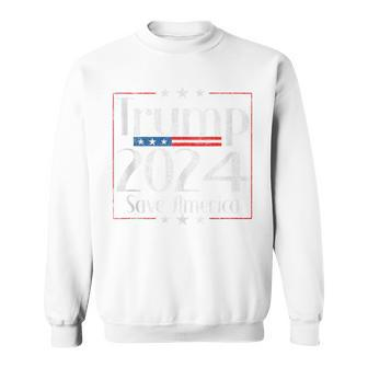 Vintage Trump 2024 Save America Vote Trump 2024 Sweatshirt - Thegiftio UK