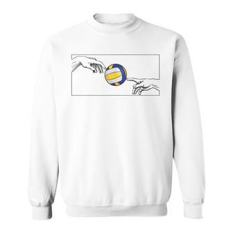 Volleyball Ball For Volleyballers For Beach Volleyball Sweatshirt - Seseable