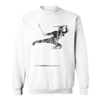 Warrior Ninja Flying Kick History Vintage Japan Sweatshirt - Monsterry DE