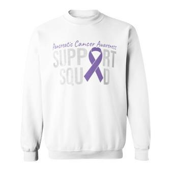 We Wear Purple Pancreatic Cancer Awareness Support Squad Sweatshirt - Monsterry