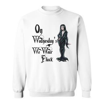 On Wednesday We Wear Black Bad Girls Villian Squad Goals Sweatshirt - Monsterry CA