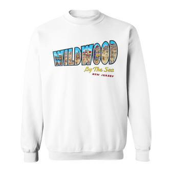 Wildwood New Jersey Nj Vintage Retro Souvenir Sweatshirt - Monsterry DE
