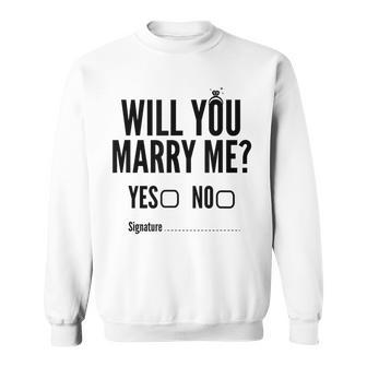Will You Marry Me Wedding Proposal Sweatshirt - Thegiftio UK