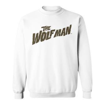 The Wolf Man Original In Brown Font Sweatshirt - Monsterry UK