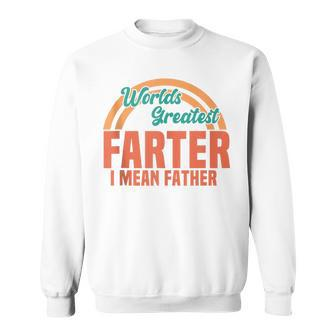 World's Best Farter Vintage Father's Day Saying Dad Sweatshirt - Seseable