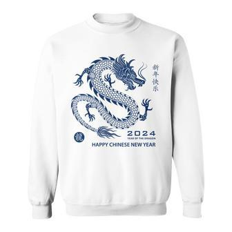 Year Of The Dragon Chinese New Year 2024 Wood Dragon Sweatshirt | Mazezy