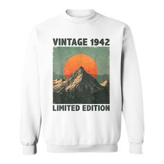 Years Old Vintage 1942 Mountains Lover 82Nd Birthday Sweatshirt - Monsterry AU