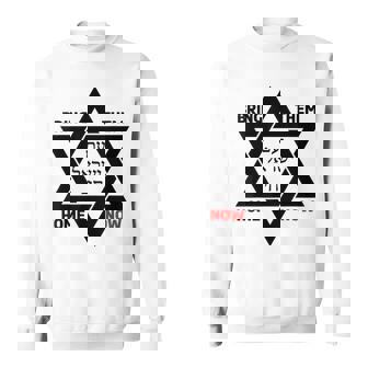 Am Yisrael Chai Star Of David Israel Bring Them Home Now Sweater e - Cadeauxyz