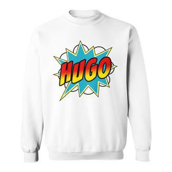 Youth Boys Hugo Comic Book Superhero Name Sweatshirt - Seseable