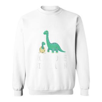 Youth I'm Going To Be A Roarsome Big Cousin Dinosaur Promoted Sweatshirt - Thegiftio UK