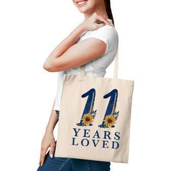 11 Years Old 11Th Birthday For Girls 11 Years Loved Tote Bag - Seseable
