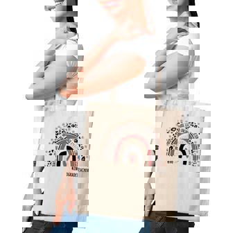 2Nd Grade Teacher Leopard Rainbow Funny Teacher Gifts Tote Bag | Seseable UK