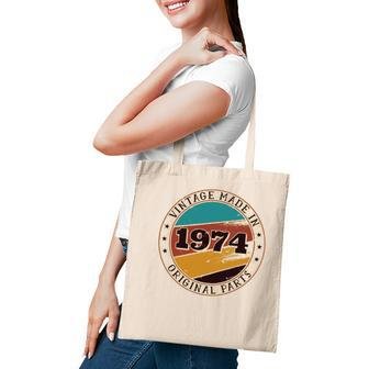 47Th Birthday Retro Vintage 47 Years Old Made In 1974 Gift Tote Bag - Seseable