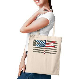 4Th Of July Dragonfly Patriotic Us American Flag Tote Bag - Seseable