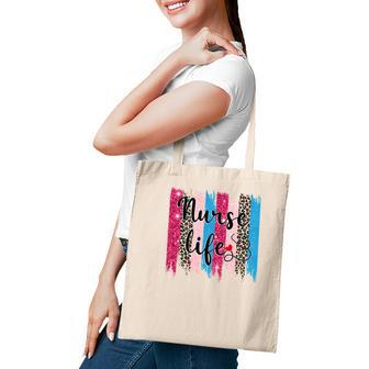 Colorful Leopard Nurse Life Pattern New 2022 Tote Bag - Seseable