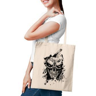 Creepy Zombie Demon Scary Horror Halloween Party Costume Tote Bag - Seseable