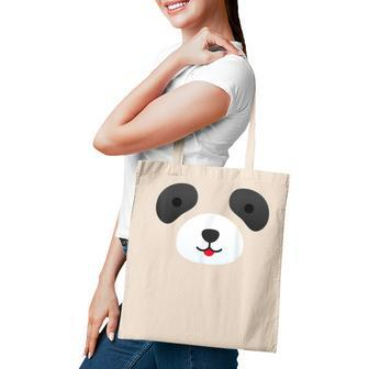 Cute Bear Panda Face Diy Easy Halloween Party Easy Costume Tote Bag | Seseable UK