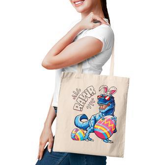 Easter Bunny Dinosaurrex Eggs Boys Kids Girl Rawr Tote Bag - Seseable