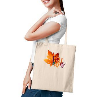 Fall Vibes Leaf Autumn Lovers Tote Bag - Seseable