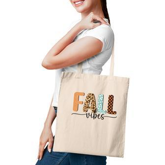 Fall Vibes Pattern Vintage Style Tote Bag - Seseable