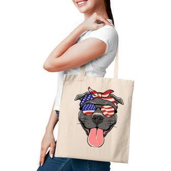 Fourth Of July Dog Lovers Patriotic Pup For Men Women Kids Tote Bag - Seseable