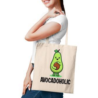 Funny Avocado Avocadoholic Hug A Small Ball Tote Bag - Seseable