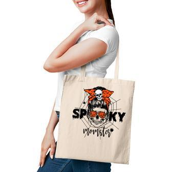 Funny Halloween Spooky Momster Skull Mama Costume For Mom Tote Bag | Seseable UK