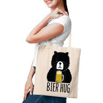 Funny Oktoberfest Design Bier Beer Bear Hug German Party Tote Bag - Seseable