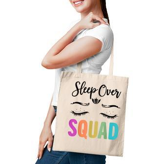 Funny Sleepover Squad Pajama Great For Slumber Party V2 Tote Bag - Seseable