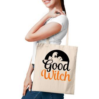 Good Witch Witch Pumpkin Funny Halloween Tote Bag - Seseable