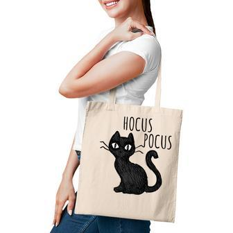 Halloween For Cat Lovers | Hocus Pocus Black Cat Tote Bag - Seseable