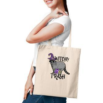 Halloween Witch Vibes Witchy Trash Custom Tote Bag - Seseable