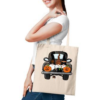 Harvest Fall Halloween Gnomes Truck Bed Goth Cute Spooky Tote Bag - Seseable