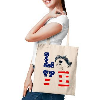 Havanese Love Dog American Flag 4Th Of July Usa Tote Bag - Seseable