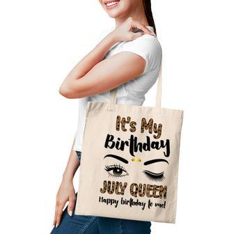 July Birthday Leopard Its My Birthday Women July Queen Tote Bag - Seseable