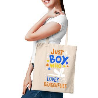 Kids Dragonfly Just A Boy Who Loves Dragonflies Gift Tote Bag - Seseable