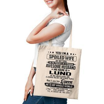 Lund Name Gift Spoiled Wife Of Lund Tote Bag - Seseable
