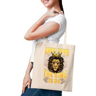 Mens 34Th Birthday King Gifts For 34 Years Old Boy Tote Bag - Seseable