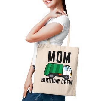 Mom Of The Birthday Crew Garbage Truck Tote Bag - Seseable