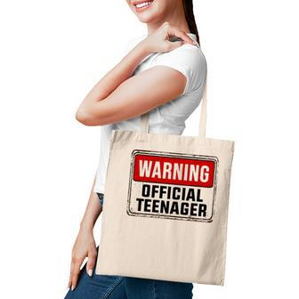 Official Teenager 13 Years Old Funny 13Th Birthday Boys Girl Tote Bag - Seseable