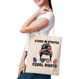 Pro Choice Feminist 4Th Of July - Stars Stripes Equal Rights Tote Bag - Seseable